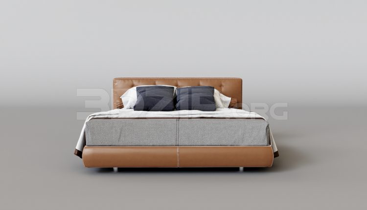 15992. Free 3ds Max Bed Model Download (1)