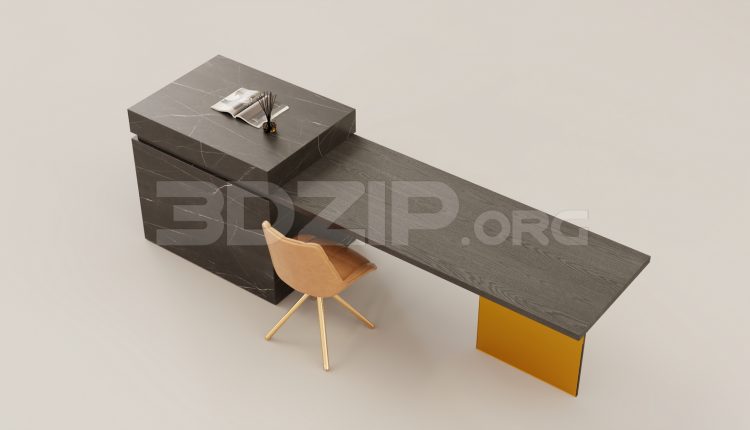 16009. Free 3ds Max Kitchen Island Model Download (2)