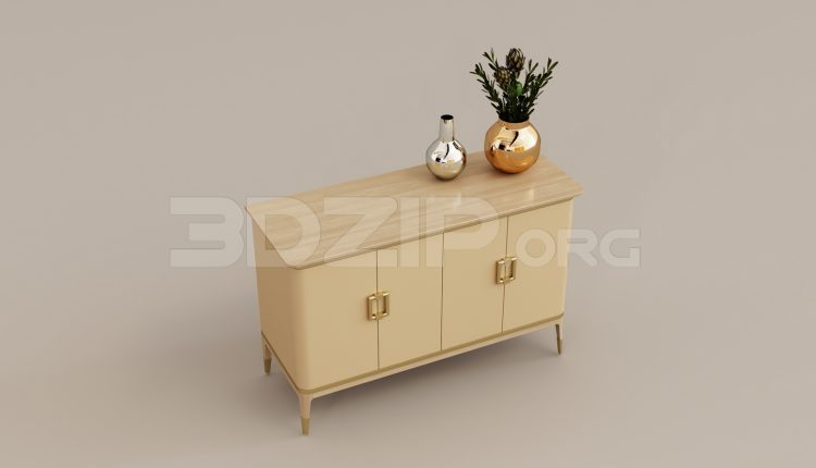16022. Free 3ds Max Display Cabinets Model Download (2)