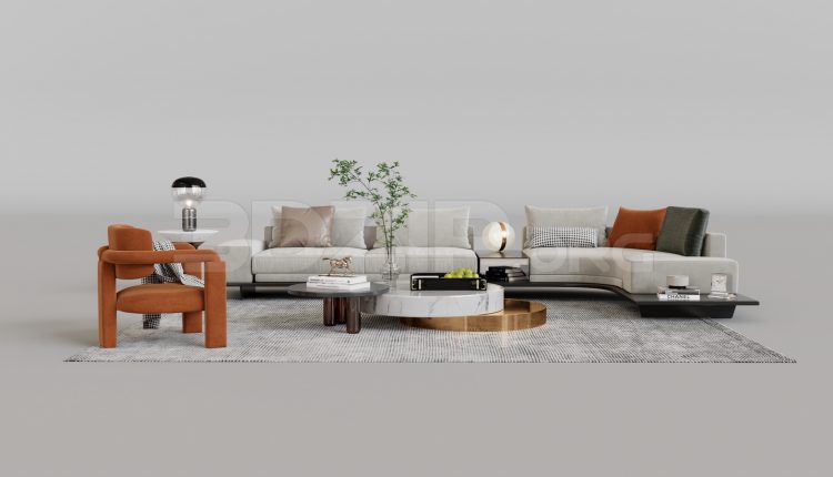 16030. Free 3ds Max Sofa Model Download (1)