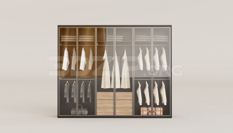 16054. Free 3ds Max Wardrobe Model Download (1)