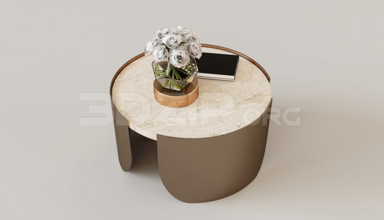 16057. Free 3ds Max Tea Table Model Download (2)