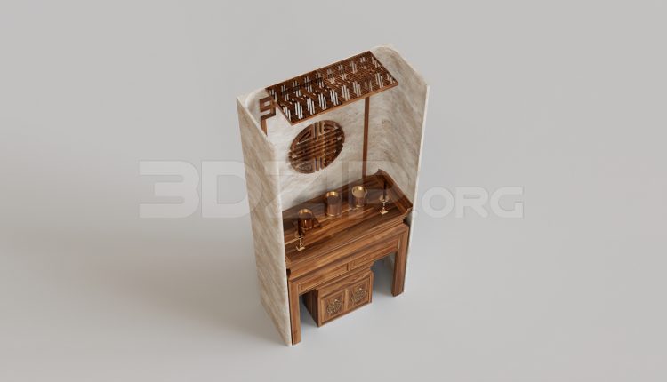 16068. Free 3ds Max Altar Model Download (2)