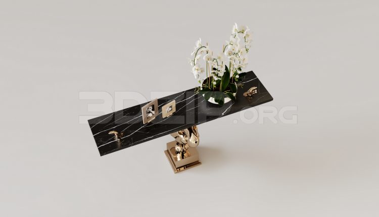 16075. Free 3ds Max Console Table Model Download (2)