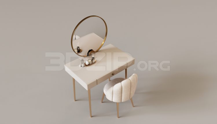 16091. Free 3ds Max Dressing Table Model Download (2)