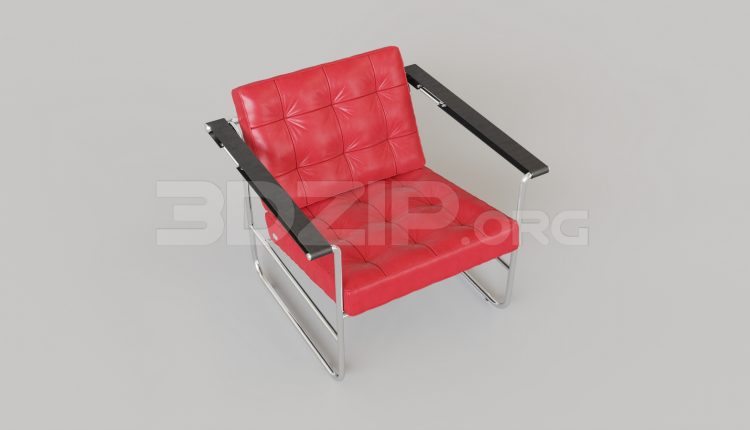 16098. Free 3ds Max Armchair Model Download (2)