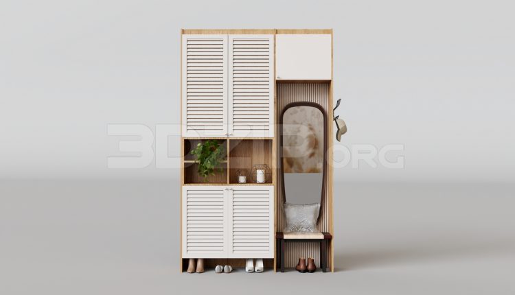 16113. Free 3ds Max Wardrobe Model Download (1)
