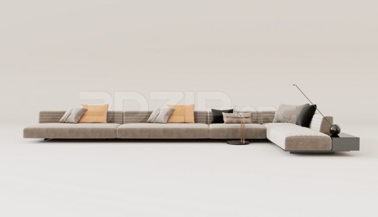 16119. Free 3ds Max Sofa Model Download (1)