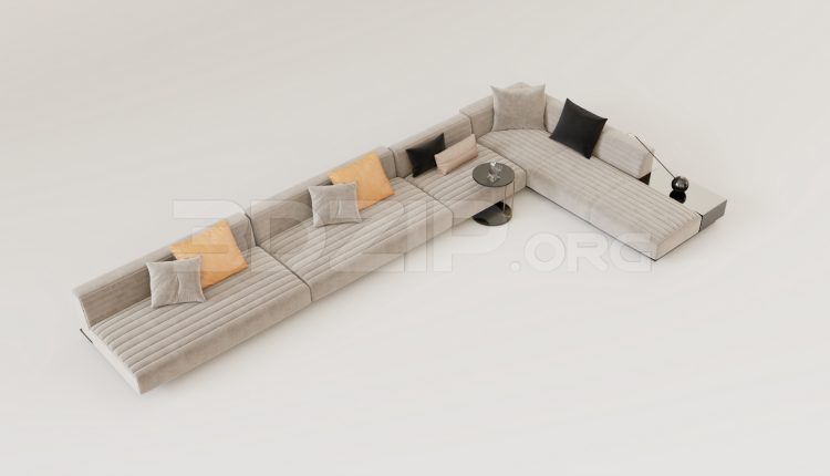 16119. Free 3ds Max Sofa Model Download (2)