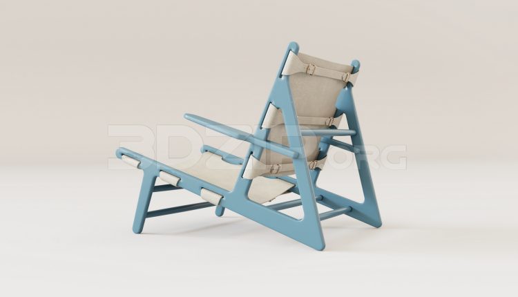 16127. Free 3ds Max Armchair Model Download (1)