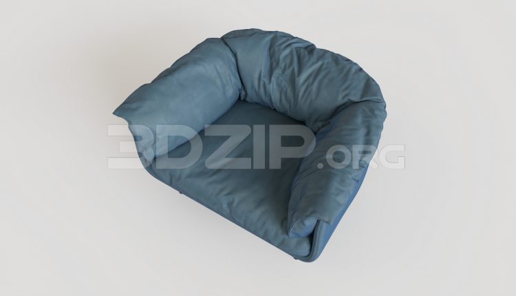 16132. Free 3ds Max Armchair Model Download (2)