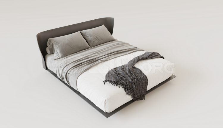 16140. Free 3ds Max Bed Model Download (2)