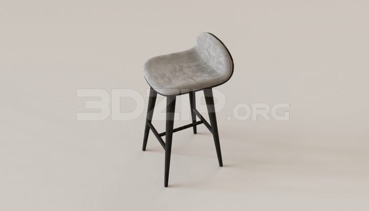 16167. Free 3ds Max Bar Stool Model Download (2)