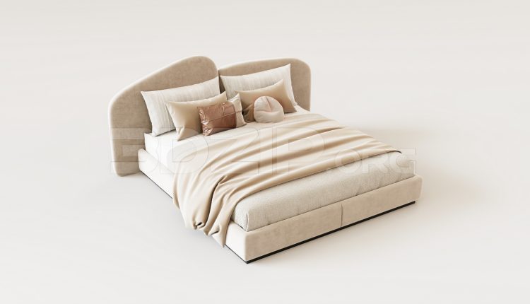 16170. Free 3ds Max Bed Model Download (2)