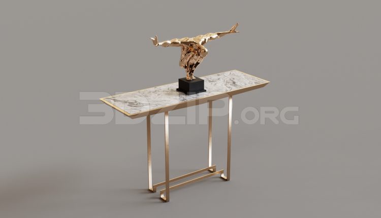 16174. Free 3ds Max Console Table Model Download (1)