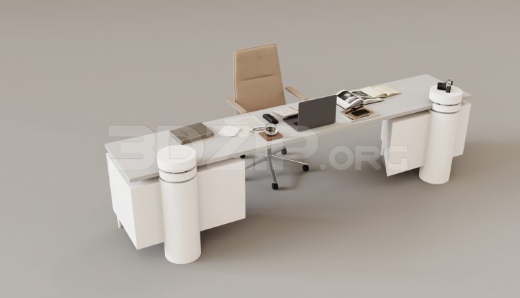 16185 Free 3ds Max Work Desk Model Download (2)