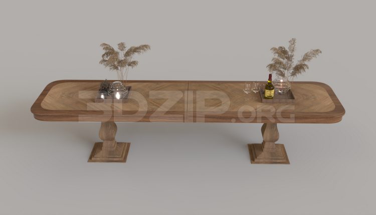 16194. Free 3ds Max Tea Table Model Download (1)