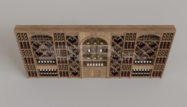 16197. Free 3ds Max Wine Cabinet Model Download (1)