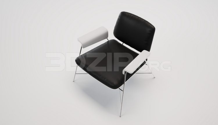 16214. Free 3ds Max Armchair Model Download (1)
