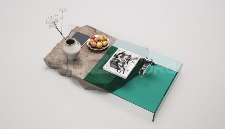16215. Free 3ds Max Tea Table Model Download (2)