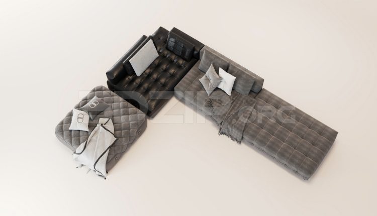 16218. Free 3ds Max Sofa Model Download (1)