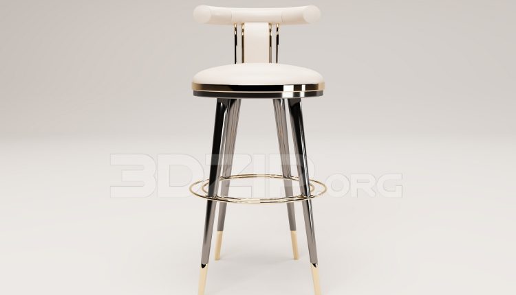 16226. Free 3ds Max Bar Stool Model Download (2)