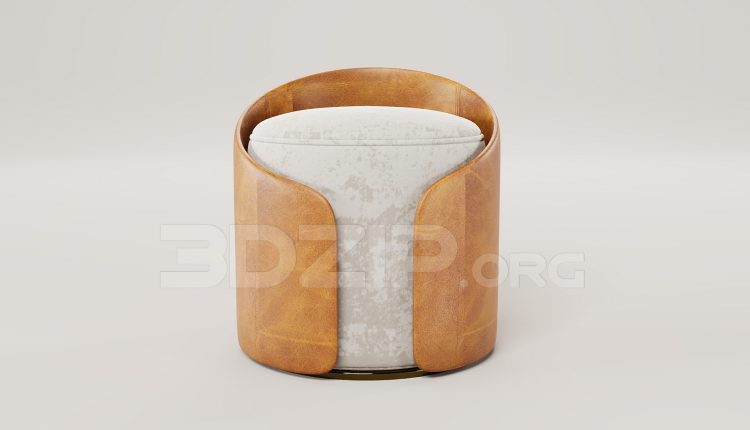 16231. Free 3ds Max Stool Model Download (2)