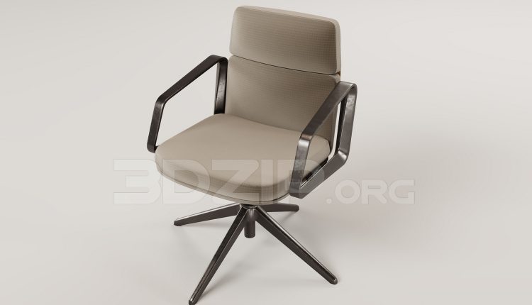 16232. Free 3ds Max Office Chair Model Download (2)