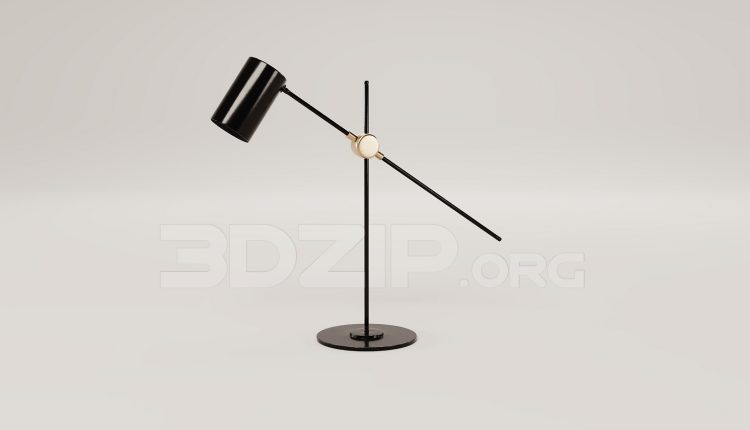 16236. Free 3ds Max Floor Lamp Model Download (2)