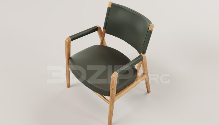 16241. Free 3ds Max Armchair Model Download (1)