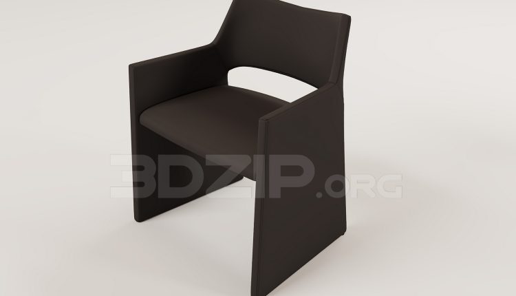 16245. Free 3ds Max Armchair Model Download (1)