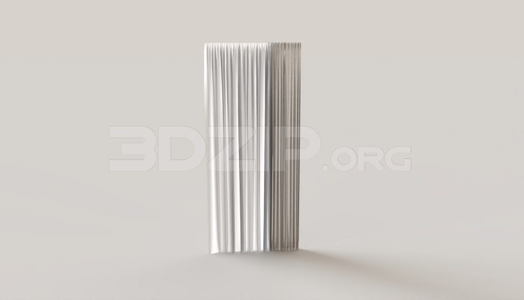 16278. Free 3ds Max Curtains Model Download (2)