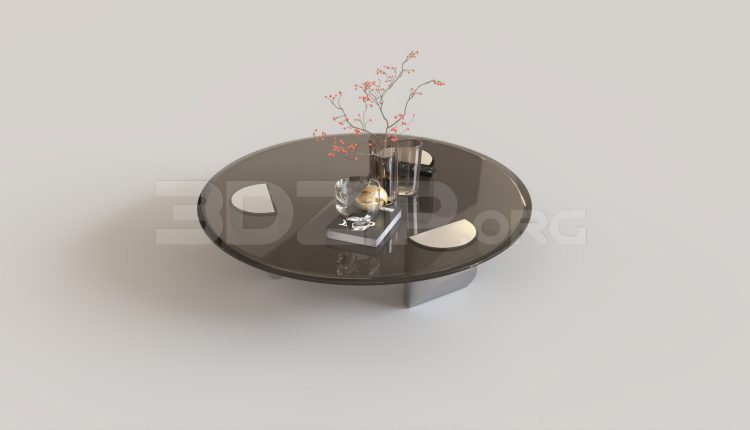 16281. Free 3ds Max Tea Table Model Download (1)