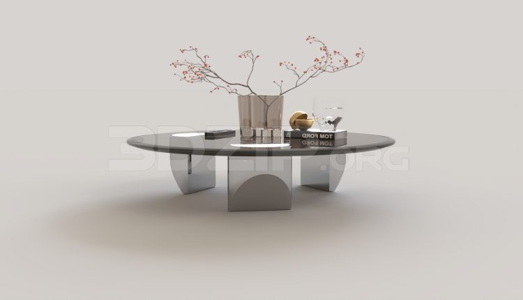16281. Free 3ds Max Tea Table Model Download (2)