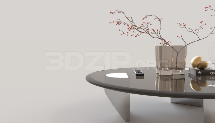 16281. Free 3ds Max Tea Table Model Download (3)