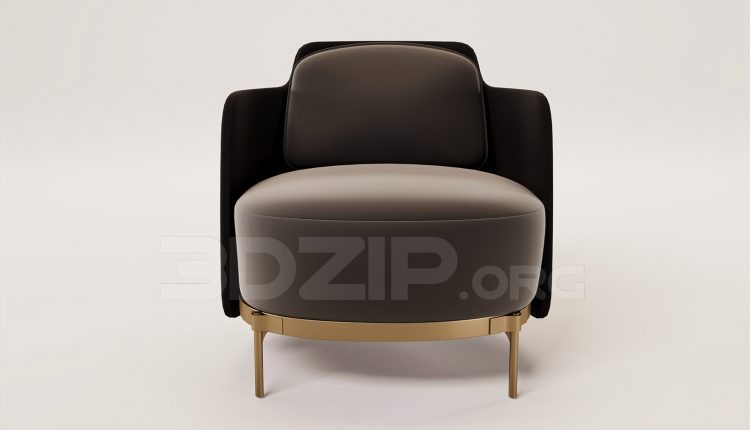 16298. Free 3ds Max Armchair Model Download (2)