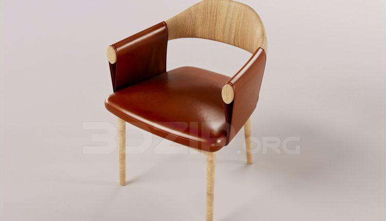 16299. Free 3ds Max Armchair Model Download (2)