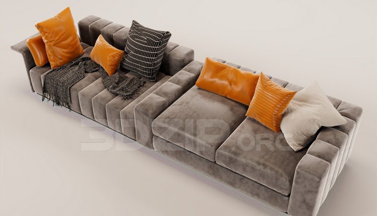 16308. Free 3ds Max Sofa Model Download (1)