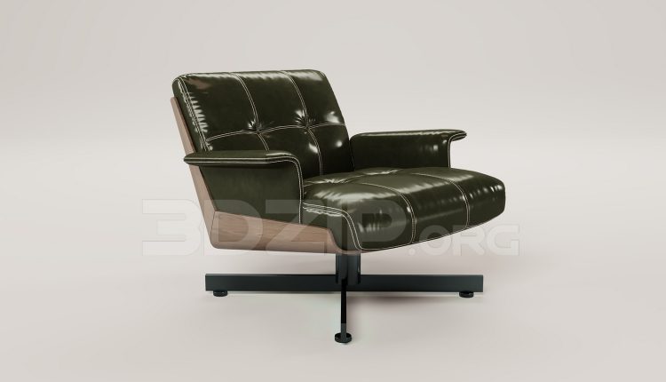 16317. Free 3ds Max Armchair Model Download (2)