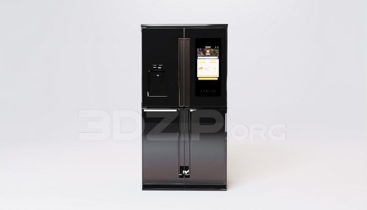 16329. Free 3ds Max Refrigerator Model Download (2)