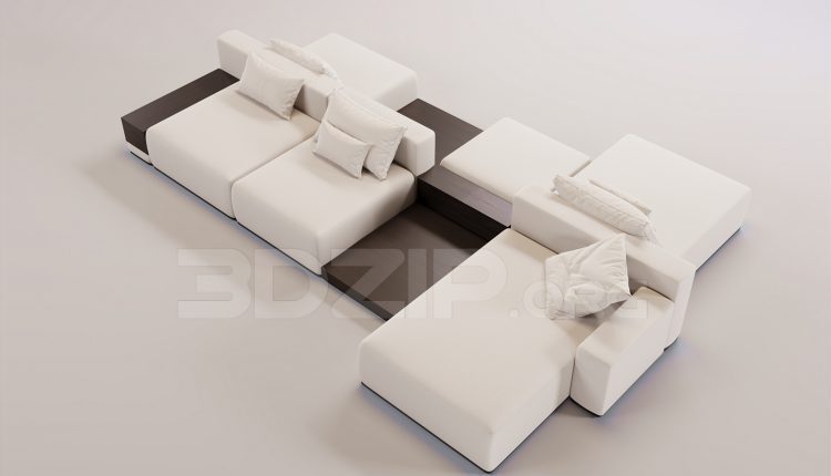 16340. Free 3ds Max Sofa Model Download (1)
