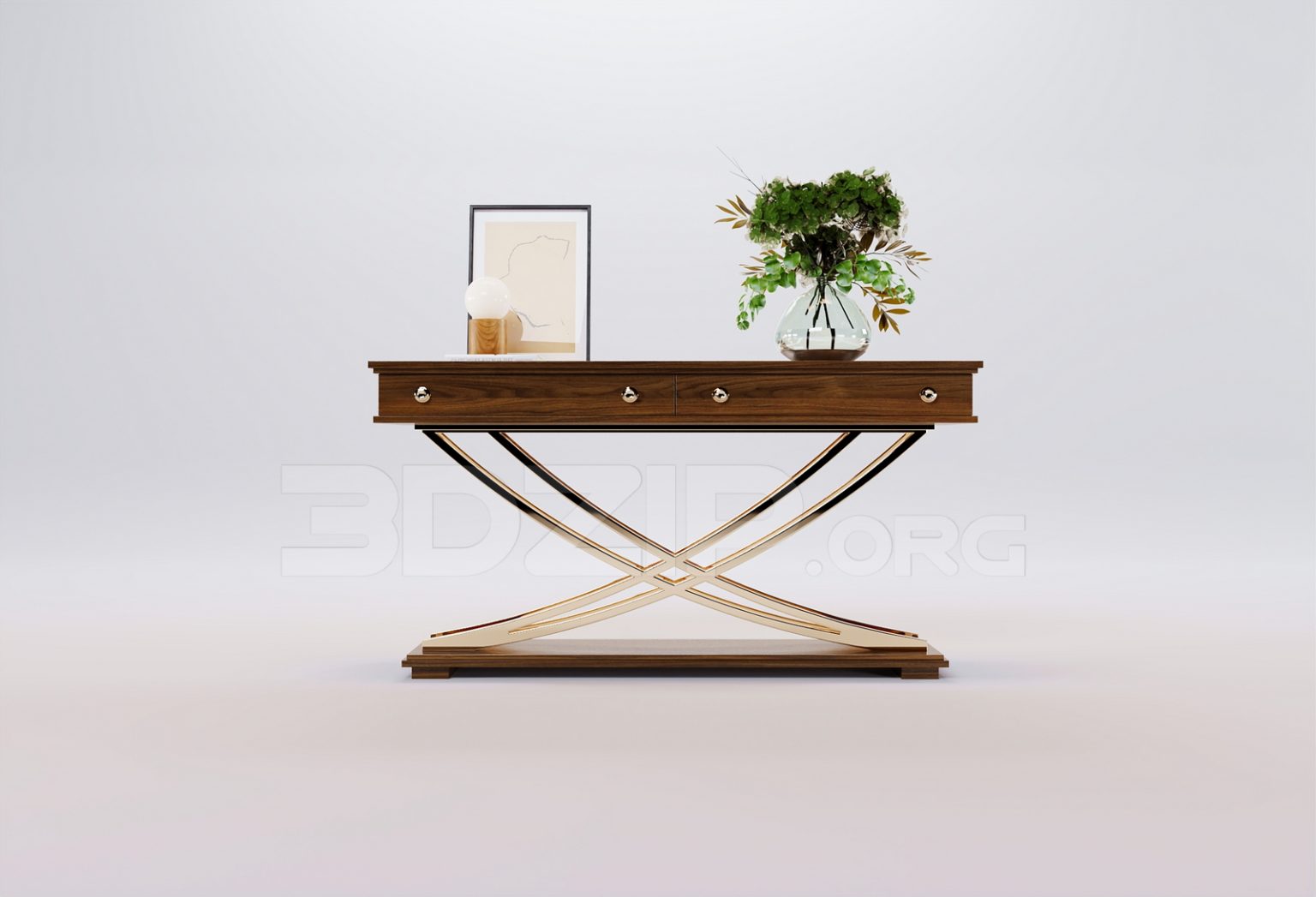 16348. Free 3Ds Max Console Table Model Download