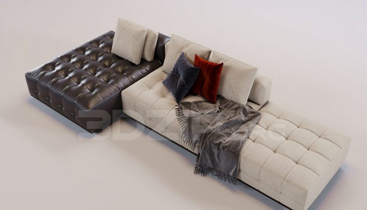16364. Free 3ds Max Sofa Model Download (1)