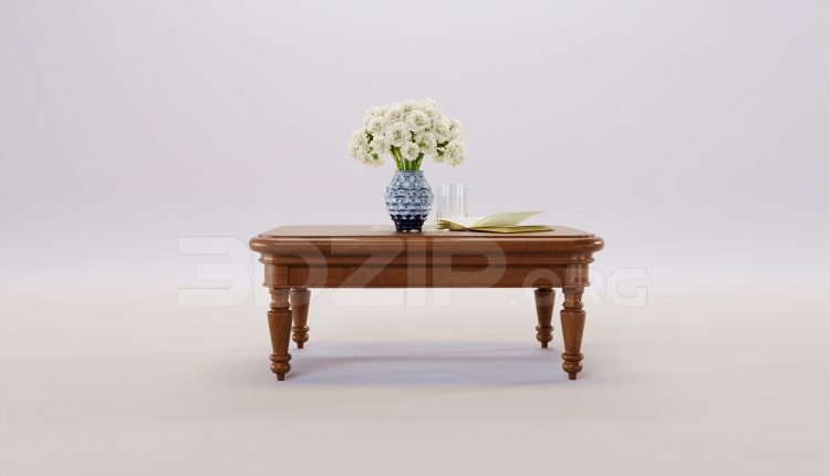 16376. Free 3ds Max Tea Table Model Download (2)