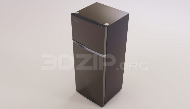 16380. Free 3ds Max Refrigerator Model Download (1)