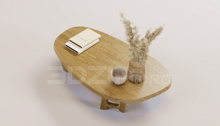 16388. Free 3ds Max Tea Table Model Download (1)