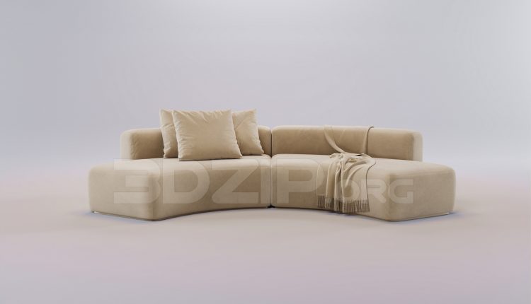 16394. Free 3ds Max Sofa Model Download (1)