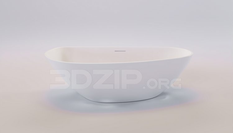 16396. Free 3ds Max Bathtub Model Download (1)