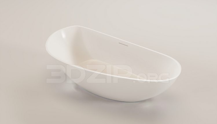 16396. Free 3ds Max Bathtub Model Download (2)