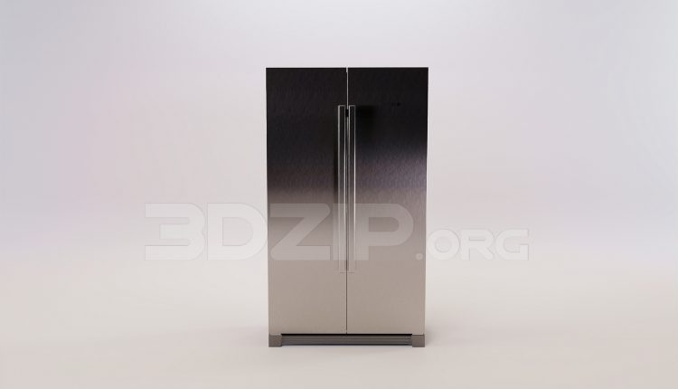 16406. Free 3ds Max Refrigerator Model Download (2)